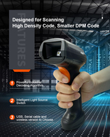 SCANSMART S2-2 Wireless Industrial DPM 2D Barcode Scanner Charging Base USB COM Pemindaian yang Baik