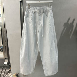 पुरुषों की काली श्रृंखला सामरिक जींस लड़के बुगी शीतकालीन कार्यालय चमड़े के कपड़े पैंट सीधे पैटर्न मध्य आरामदायक सवारी पतलून - Product Image 3