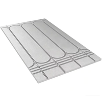Système de chauffage au sol radiant électrique, thermostat, panneau d'isolation XPS, polystyrène, feuille d'aluminium, inflammabilité B1, 500 kPa