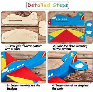 <span class=keywords><strong>Balsa</strong></span> ชุดเครื่องบินไม้,8แพ็คโมเดลเครื่องบินไม้ของเล่น DIY เครื่องบินไม้ชุดหัตถกรรมเครื่องบินของเล่นสำหรับงานปาร์ตี้ - Product Image 4