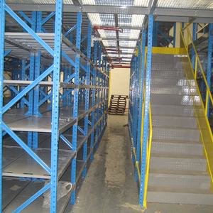 חם למכירה תעשייתי מבנה פלדה מחסן אחסון מדף כבד משרד כבד mzzanine rackking רב עם מדרגות - Product Image 2