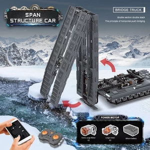 MOULD <span class=keywords><strong>KING</strong></span> 20002 jouets de réservoir <span class=keywords><strong>militaire</strong></span> télécommandés technique, véhicule blindé pont couche Structure voiture briques blocs de construction - Product Image 3