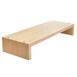 Support de moniteur de bureau en bois, rectangulaire, marron, monocouche, pour support de rangement d'ordinateur - Product Image 5