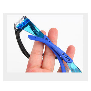 نظارات أمان عالية الجودة مقاومة للصدمات والبالستية نظارات مضادة للخدش والضباب مع بطانة رغوة وساق مطاطية - Product Image 3