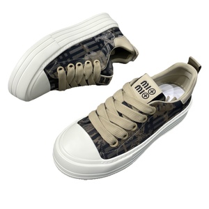 Zapatos Casuales de Lujo para Hombre, Diseño Europeo, de Moda, con Plataforma Gruesa, de Lona, con <span class=keywords><strong>Cordones</strong></span> Delanteros, Transpirables y de Estilo Urbano - Product Image 5