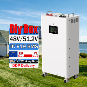 กล่องแบตเตอรี่แบบตั้งพื้น JK V19 BMS 48V DIY พร้อมล้อและอุปกรณ์เสริมครบชุดสำหรับสำรองไฟบ้าน รับสินค้าเองที่โปแลนด์ - Product Image 1