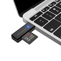 Lector de Tarjetas SD/TF 2 en 1 USB 3.0 Tipo A Externo, Plug and Play, Certificado CE RoHS FCC, Garantía de 12 Meses para Laptop/PC, Venta al Por Mayor