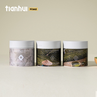 Boîtes métalliques rondes vides de qualité alimentaire Tianhui avec couvercle à vis hermétique pour l'emballage de poudre de thé matcha