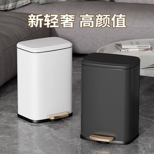 Cubo de basura de acero inoxidable con pedal, gran capacidad, boca ancha de 18L, apto para cocinas, uso doméstico, hoteles y espacios públicos. - Product Image 4