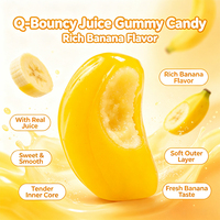 Fabrieksgroothandel Peeling Banana Gummy Candy Grappige Schilervaring Fruit Smaak Kauwgom Snoep Bulk Leverancier
