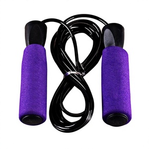 Cuerda para Saltar Azul con Asas de Espuma Negra de 2.5M, Cuerda de Saltar Común Duradera Unisex para Ejercicio en Casa, No Inteligente - Product Image 3