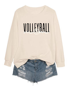 Sudadera de Mujer de Color Sólido, Sin Capucha, con Estampado de Letras, Estilo Casual para Otoño e Invierno, Manga Larga, Venta Directa de Fábrica - Product Image 6