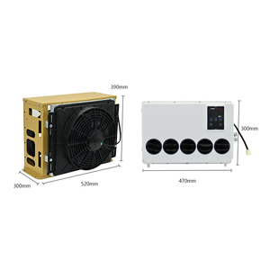 24V xe tải ngủ bãi đậu xe mát AC Kit xe 12V Máy nén điện máy kéo Cab Xe Tải Điều hòa không khí - Product Image 5