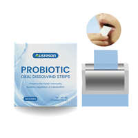 Ausreson Probiotiques Vaginaux pour Femme, Comprimés Oraux Dissolvables pour la Digestion Intestinale, Compléments de Santé, Film Dissolvable Oral Probiotique