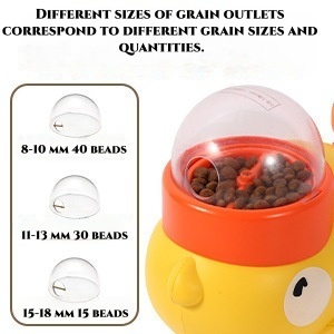 Nouveauté : Jouet interactif distributeur automatique de nourriture pour animaux de compagnie, canard jaune, pour l'entraînement des chats et des chiens, jouet anti-fuite de nourriture - Product Image 2