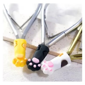 Cuticle Nipper Cat Paw Protective Cover Sleeve Set Dead Skin Tweezers Nail Scissors <b>Cap</b> Pedicure Tool Nipper Cover Sleeve - Product Image 2