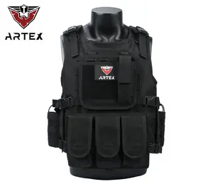 OEM Molle Sistema Camuflagem Verde Colete Protetor Tiro Paintball Segurança Tactical Combat Vest