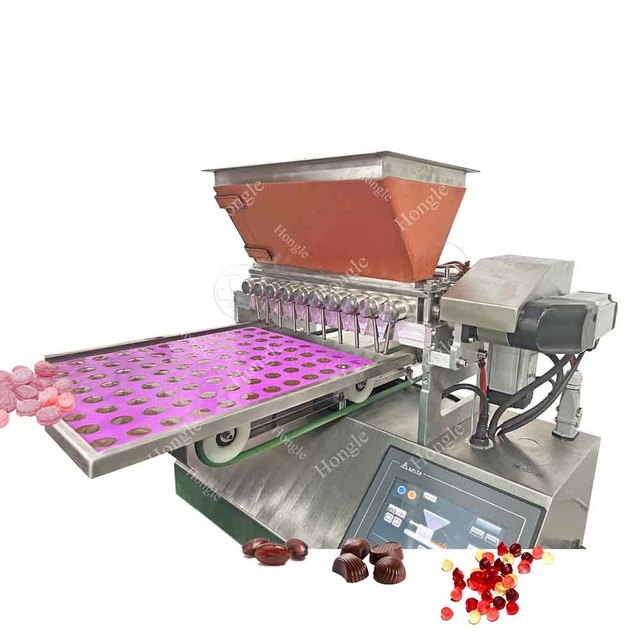 Top Selling Mini Automatic One Shot Chocolate Caramel Jelly Hard Candy Soft Candy Depositor Desktop Gummy Machine