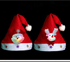 La dernière LED à la mode illumine les chapeaux de père noël de noël de renne de bonhomme de neige de noël pour la décoration de fête - Product Image 4