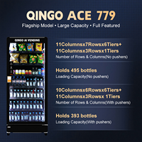 Qingo Ace 2026, Último Modelo de Máquina Expendedora Inteligente con Pantalla Táctil, Acero Inoxidable, 580L de Capacidad, Wi-Fi, SDK, Eficiente en Consumo de Energía y Sin Efectivo