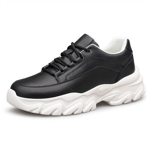 Nouvelles Chaussures Rehaussantes Unisexe Grande Taille 6CM Sneakers en Cuir de Vachette Semelles Intérieures Augmentant la Taille Quotidienne Chaussures de Sport pour Hommes pour le Printemps - Product Image 6