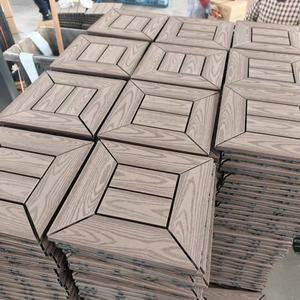 Impermeabile ad incastro in legno pavimento piastrelle per Patio giardino sul tetto facile installazione terrazza <span class=keywords><strong>Decking</strong></span> per uso esterno - Product Image 3