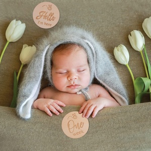 ป้ายไม้สลักลายทำมือแบบขายส่ง สไตล์เรียบง่าย สำหรับบันทึกความทรงจำรายเดือนของทารกแรกเกิ<span class=keywords><strong>ด</strong></span> ถึง 1 ปี ของเ<span class=keywords><strong>ด</strong></span>็กผู้หญิงและเด็กผู้ชาย ใช้เป็นพร็อพถ่ายรูป - Product Image 4