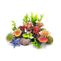 Coral Artificial Versátil de Resina PU, Adorno para Acuario, Decoración de Arrecife de Coral Simulado para Pecera y Hogar