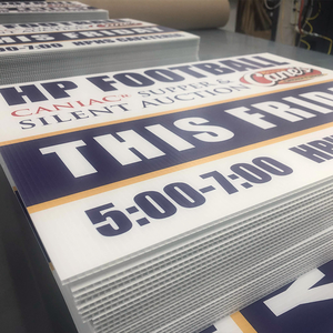 لافتات بلاستيكية مموجة مطبوعة بالأشعة فوق البنفسجية مقاس 18×24 بوصة على شكل طفل، لافتات أعمال بلاستيكية مصبوبة للبيع - Product Image 6