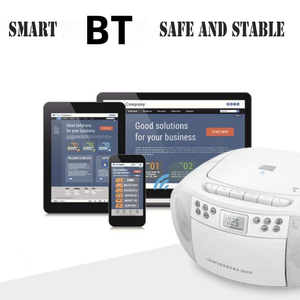 Lecteur de CD et de cassettes portable avec radio FM Bluetooth, USB, MP3, haut-parleurs stéréo doubles, design portable, pour étudiants, maison, extérieur - Product Image 3