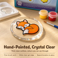 Kit d'art pour enfants : attrape-soleil animaux DIY, créez des autocollants colorés pour fenêtres et réfrigérateurs, activités artistiques et créatives