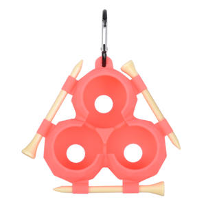 Lot de 3 coques de protection de golf en silicone avec clip de rangée de té Produit de couverture de golf - Product Image 2