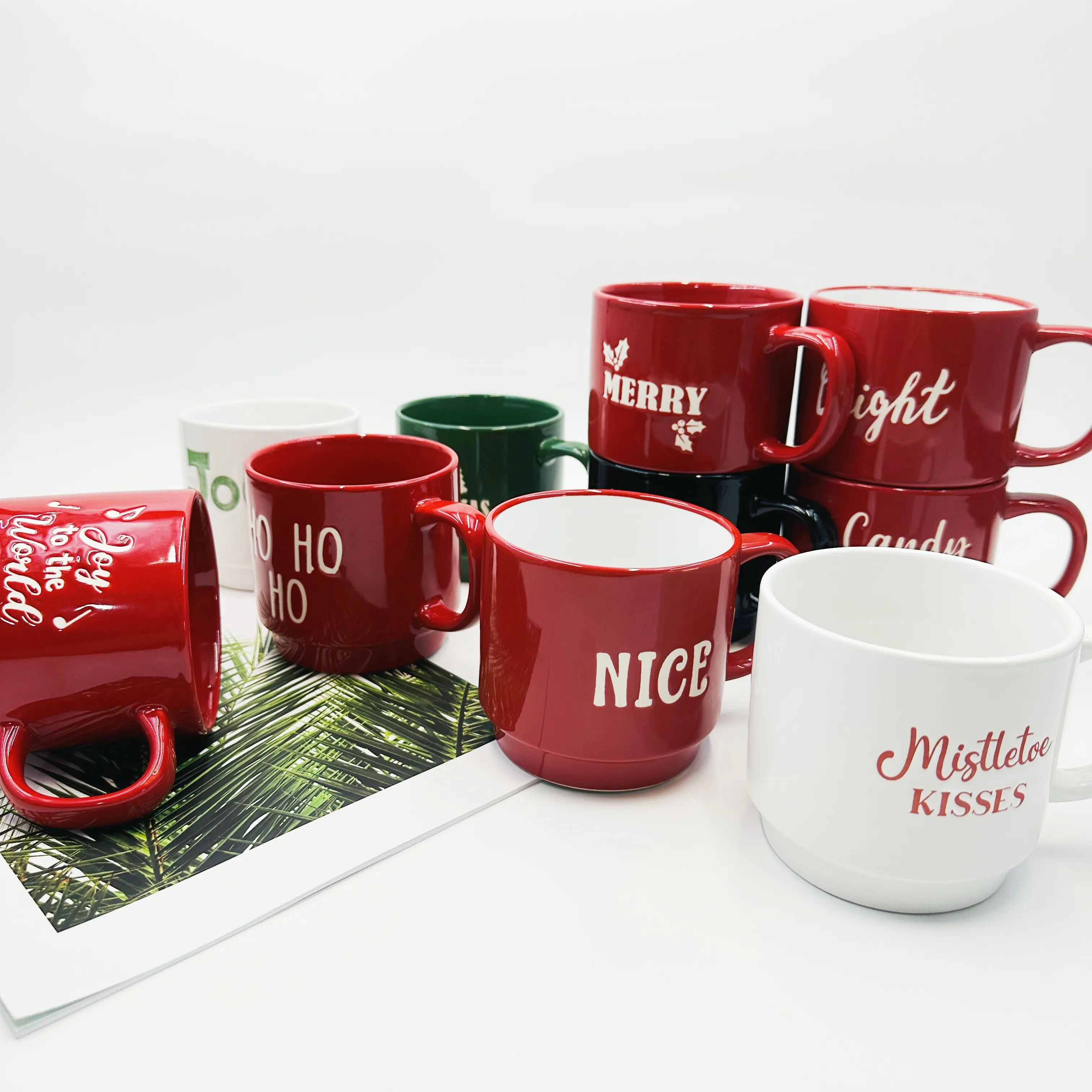 Hot sale coffee cup ceramic espresso porcelain cups ceramic coffee mugs custom mug of screen printed mugs