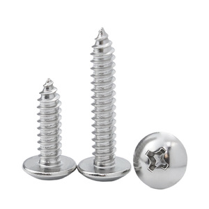 304 Stainless Steel Self Tapping <b>Screws</b> M2.9 M4.8 Round Head Phillips Standard Thread Communication Equipment - Product Image 1