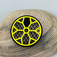 Pièces de cadran de montre en laiton de 28,5 mm, livraison directe d'usine, pour mouvements japonais NH34/35/36, modèle SKX007 modifié, double couche creuse jaune