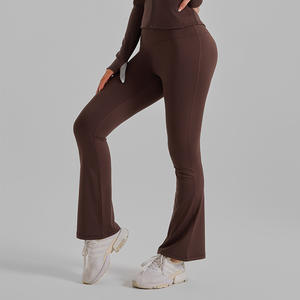 Pantalones de Yoga de Cintura Alta y Corte Ajustado, Cintura Elástica, Sensación de Piel Desnuda, Transpirables, de Secado Rápido, Diseño Reversible - Product Image 6