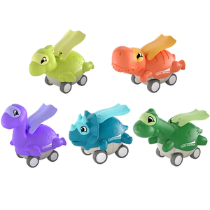 <span class=keywords><strong>Dessin</strong></span> <span class=keywords><strong>animé</strong></span> dinosaure Friction camion électrique course petit véhicule à tirer <span class=keywords><strong>Dino</strong></span> presse et aller voiture jouets - Product Image 1