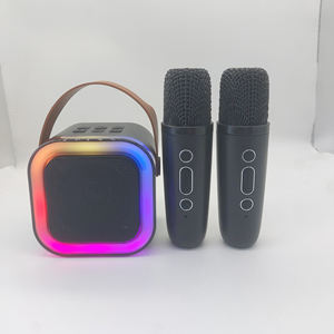 Mini Máquina de Karaoke, Altavoz Portátil con Micrófonos y Luces LED, Regalos de <span class=keywords><strong>Navidad</strong></span> y Cumpleaños para Niños - Product Image 2