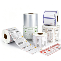 Rouleaux d'étiquettes industrielles multi-usages personnalisés - Autocollants adhésifs pour les informations nutritionnelles, les aliments, les produits d'entretien pour animaux, la logistique, pour toutes les industries