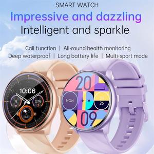 <span class=keywords><strong>Reloj</strong></span> <span class=keywords><strong>Inteligente</strong></span> de Lujo Económico para <span class=keywords><strong>Mujer</strong></span>, Pantalla Siempre Encendida, Tiempo Actualizado 466*466 HD, Monitor de Salud, Llamadas de Voz, Smartwatch KT77 - Product Image 1