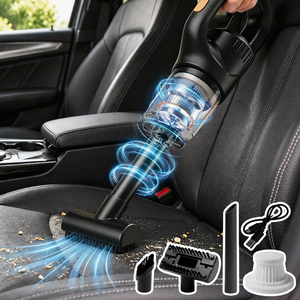 Aspiradora Inalámbrica para Auto, Negra, Portátil, Recargable, para Uso Doméstico, con Gran Potencia de Succión, Envío Directo desde la UE - Product Image 1