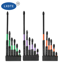 Lot de 6 embouts hexagonaux magnétiques antidérapants en matériau S2, résistants aux chocs, pour tournevis à embout hexagonal