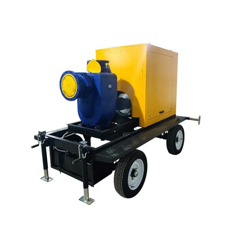 Pompa autoadescante HNYB pompa per acque reflue diesel motore diesel agricoltura autoadescante serie rimorchio pompa Mobile