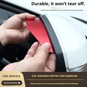 Aluminum Universal Fitment <b>Car</b> Rearview <b>Mirror</b> Rain Visor High Temperature Resistant Non-Deforming - Product Image 5
