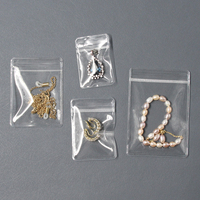 Sac d'emballage de bijoux personnalisé à fermeture éclair, en PVC transparent, Mini pochette pour bijoux/collier à fermeture éclair, 2022 unités