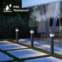 Luces LED de Paisaje Personalizadas con Clasificación IP65, Portalámparas E27, Lámpara de Aluminio Tipo Bollard, AC85-265V, Luces de Jardín para Exteriores para Uso en Villas y Parques