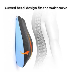 Coussin de siège et de dossier en mousse à mémoire de forme pour soutien lombaire, tricoté, pour chaise de bureau, chaise de chevet et lit, anti-acariens, pour lecture et repos - Product Image 2