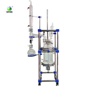 100L jacketed glass reactor large volume chemical reactor for industrial - Product Image 1