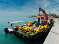Grue de pont marine haute performance certifiée ABS Watsond CCS pour navires de recherche océanique et bateaux de patrouille