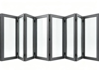 Fenêtres pliantes intelligentes pour maison connectée, en aluminium, motorisées, avec télécommande, pour balcon de villa